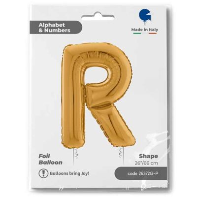 Letter R Gold 26 inch - 1