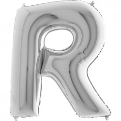 Letter R Silver 40 inch - 2