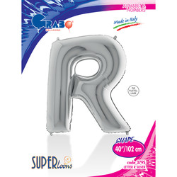 Letter R Silver 40 inch - 1