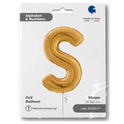 Letter S Gold 26 inch - 1