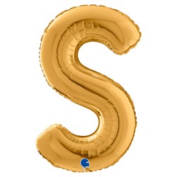 Letter S Gold 26 inch - 2