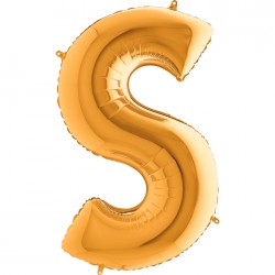 Letter S Gold 40 inch - 2