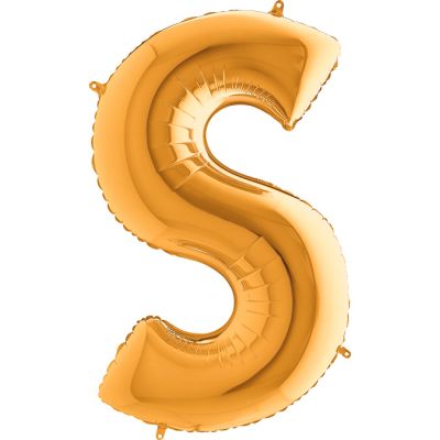 Letter S Gold 40 inch - 2