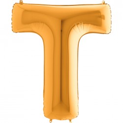 Letter T Gold 40 inch - 2