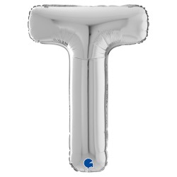Letter T Silver 26 inch - 2