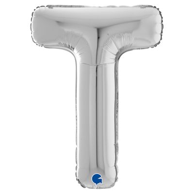 Letter T Silver 26 inch - 2