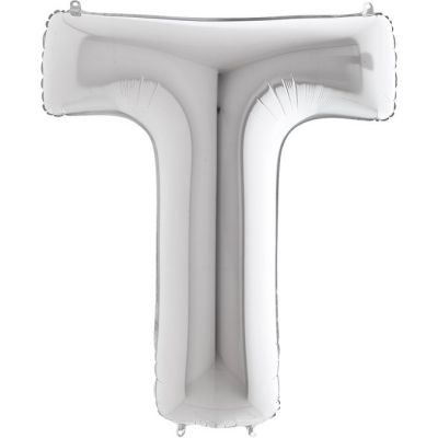 Letter T Silver 40 inch - 2