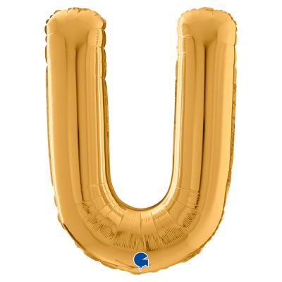 Letter U Gold 26 inch - 2
