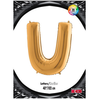 Letter U Gold 40 inch - 1