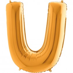 Letter U Gold 40 inch - 2