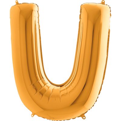 Letter U Gold 40 inch - 2