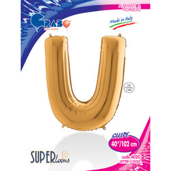 Letter U Gold 40 inch - 1