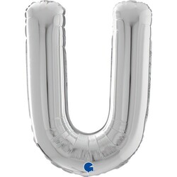 Letter U Silver 26 inch - 2