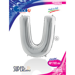 Letter U Silver 40 inch - 1