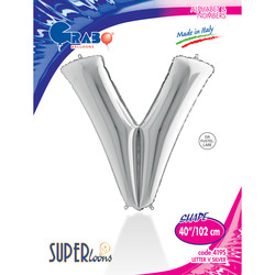 Letter V Silver 40 inch - 1