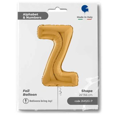 Letter Z Gold 26 inch - 1