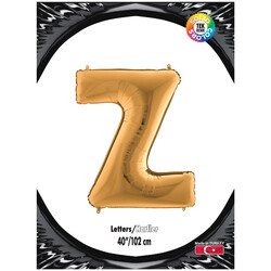 Letter Z Gold 40 inch - Kikajoy