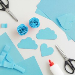Light Blue Crepe Paper - Kika