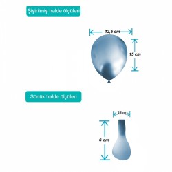 Light Blue Crome Balloons 5