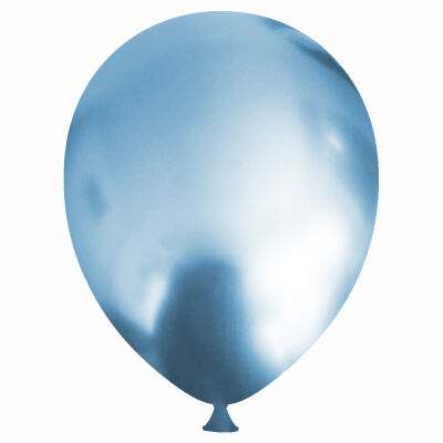 Light Blue Chrome Balloons - 1