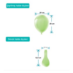 Light Green Pastel Balloons 12