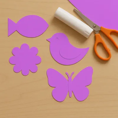 Lilac Construction Paper - 1