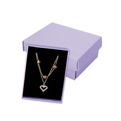 Lilac Cotton-Filled Necklace Box - 1