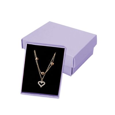 Lilac Cotton-Filled Necklace Box - 1