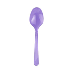 Lilac Plastic Spoons - 2