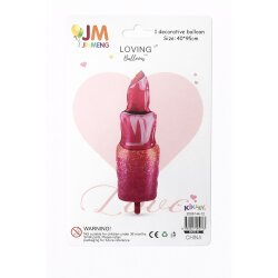 Lipstick Foil Balloon - Makeup Theme Party Decorations - 2