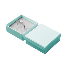 Macaron Green Cotton-Filled Ring Box - Kika
