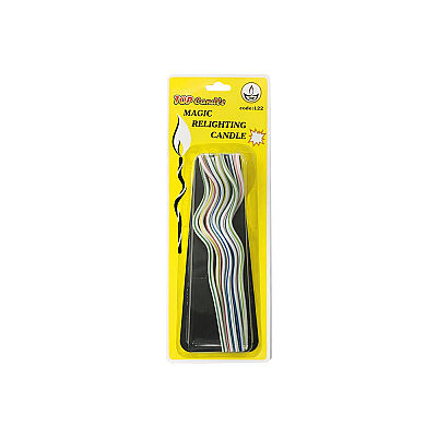 Magic Relighting Birthday Candles - Colorful Wavy Spiral Party Candles - 2