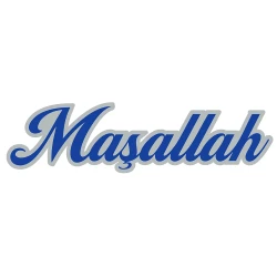 Maşallah Metalik Lüks Kaligrafik Afiş No:1 - 2