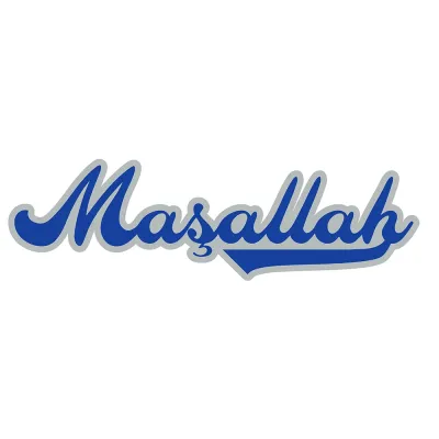 Maşallah Metalik Lüks Kaligrafik Afiş No:2 - 2