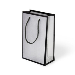 Kika - Mat Gümüş Karton Çanta 11x16,5cm