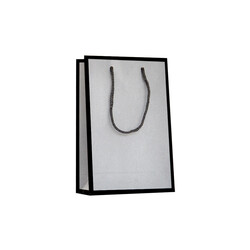 Kika - Mat Gümüş Karton Çanta 11x16,5cm
