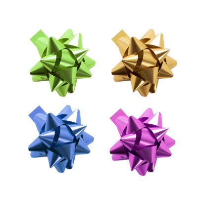Matte Metallic Mixed Color Gift Bows - No:2 - 2