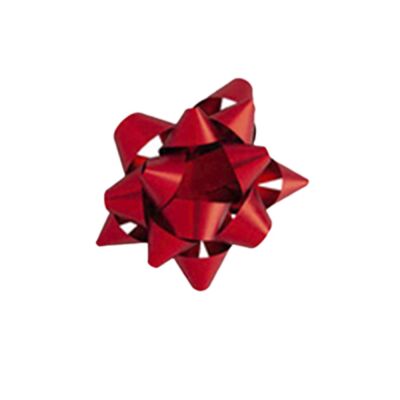 Matte Metallic Red Gift Bows - No:2 - 2