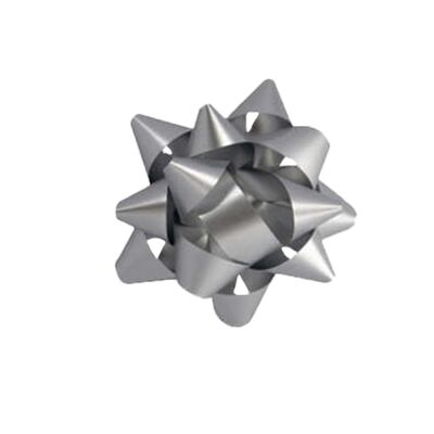 Matte Metallic Silver Gift Bows - No:2 - 2