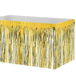 Metalize Altın Masa Eteği 75x270cm - 2