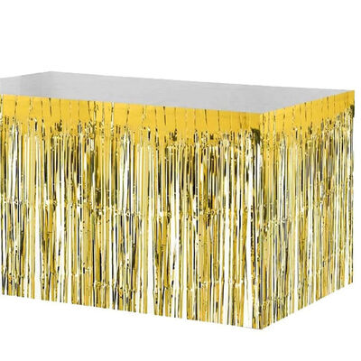 Metalize Altın Masa Eteği 75x270cm - 2