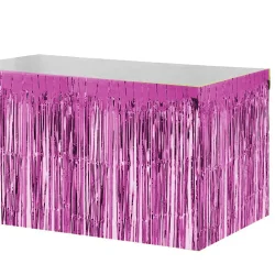 Metalize Fuşya Masa Eteği 75x270cm - 2