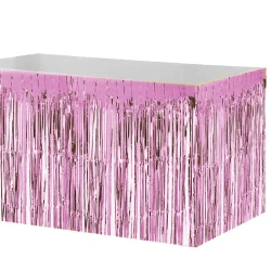 Metalize Pembe Masa Eteği 75x270cm - 2