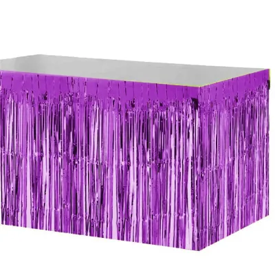 Metalize Mor Masa Eteği 75x270cm - 2