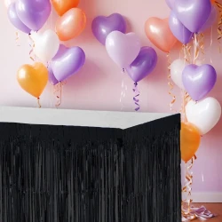 Metalize Siyah Masa Eteği 75x270cm - 1