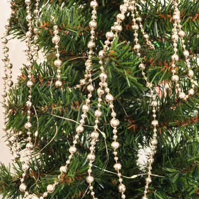Metallic Bead Chain for Christmas Tree Decoration - 1