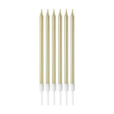 Metallic Gold Birthday Candles - Kikajoy Party Store