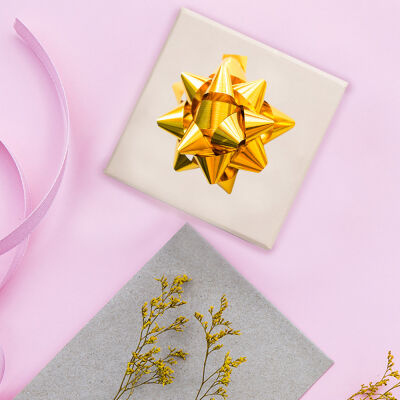 Metallic Gold Gift Bows - No:5 - 1