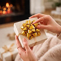 Metallic Gold Gift Bows - No:5 - 1