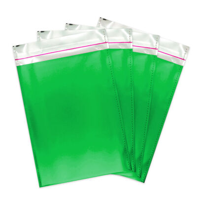Metallic Green Foil Mailing Bags 35x45 - 1